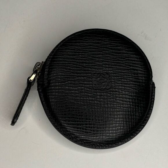 LOEWE Round Coin Purse Wallet NEW - Picture 1 of 8